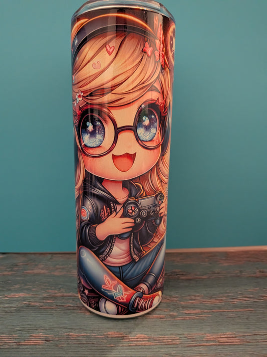 "Gamer Girl" Anime Thermobecher (500 ml) – Das Level-Up für dein Gaming-Setup